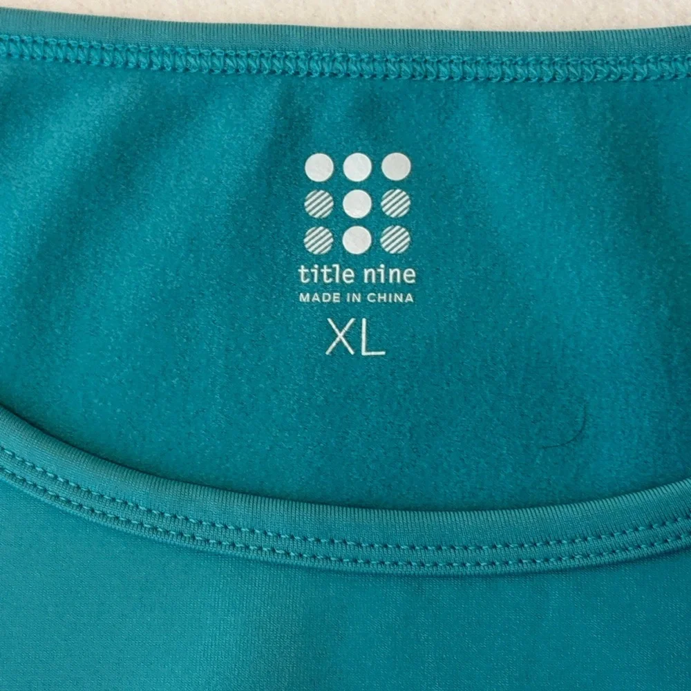 Title Nine Ocean Wave Boardwalk Regulator dress in teal. size XL - Picture 3 of 8